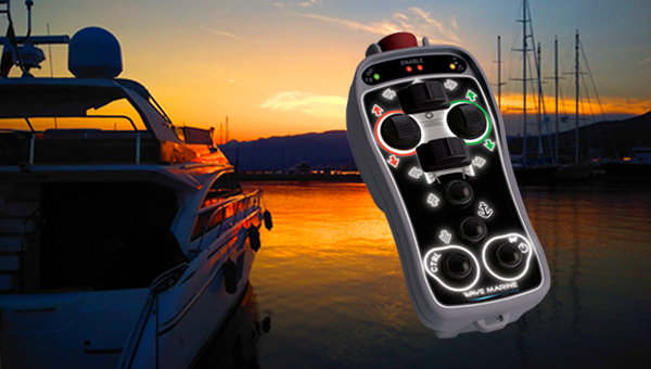 yacht remote control Wave Marine illuminated keyboard